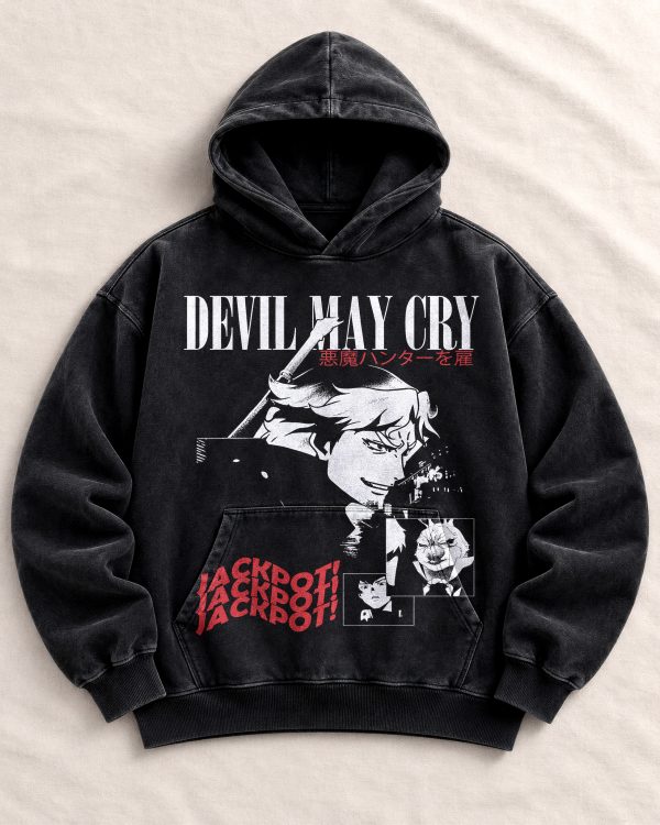 DUSKGLYPH Shadow Hunter Washed Oversized Hoodie