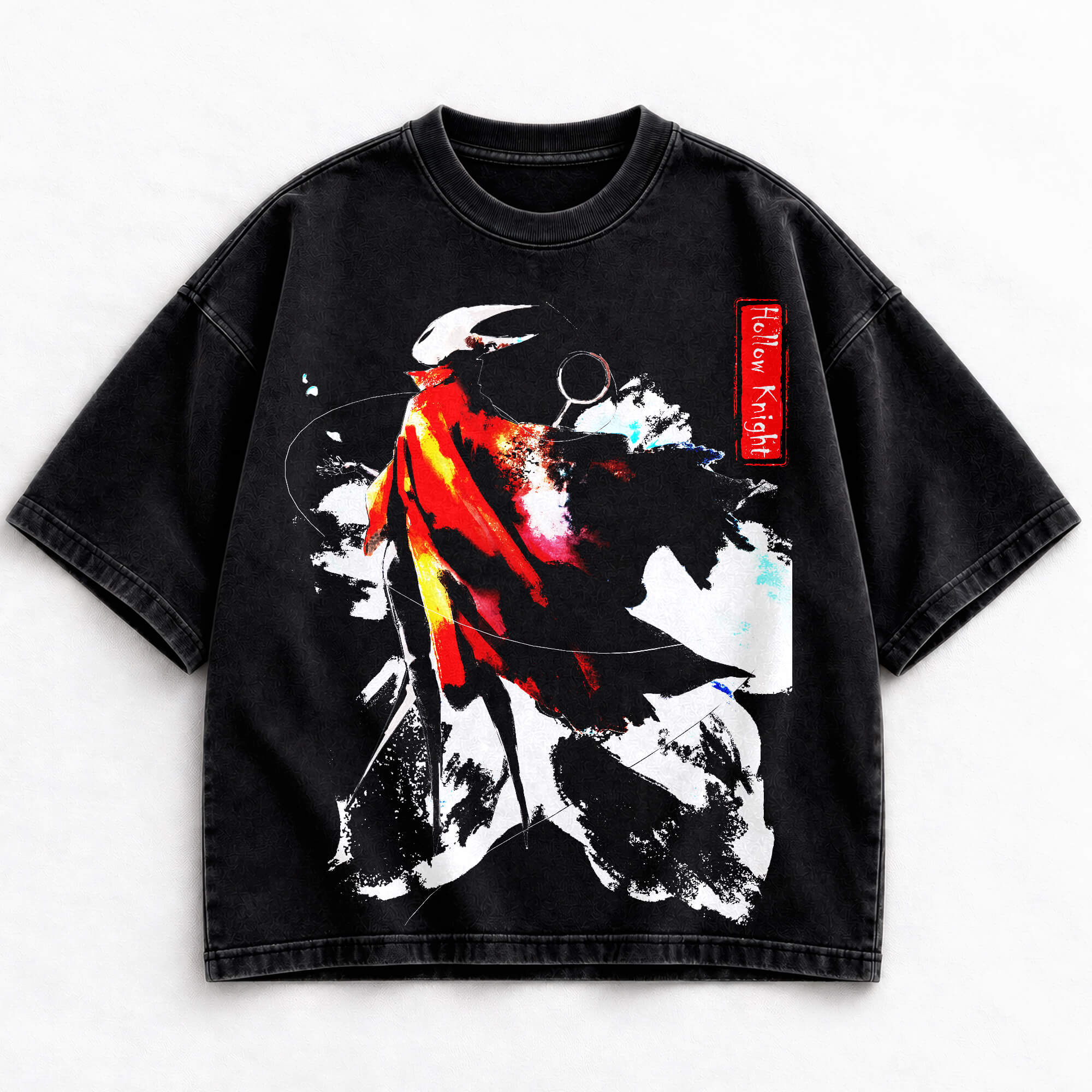Hollow Knight The Knight abstract vintage washed shirt