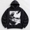 HK-04-H Dark manga graphic hoodie streetwear
