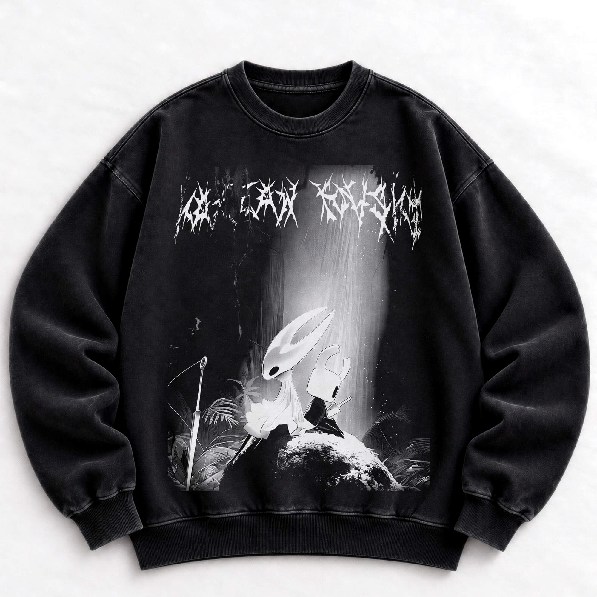 Hollow Knight dark fantasy crewneck sweatshirt