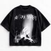 Hollow Knight dark fantasy vintage washed shirt