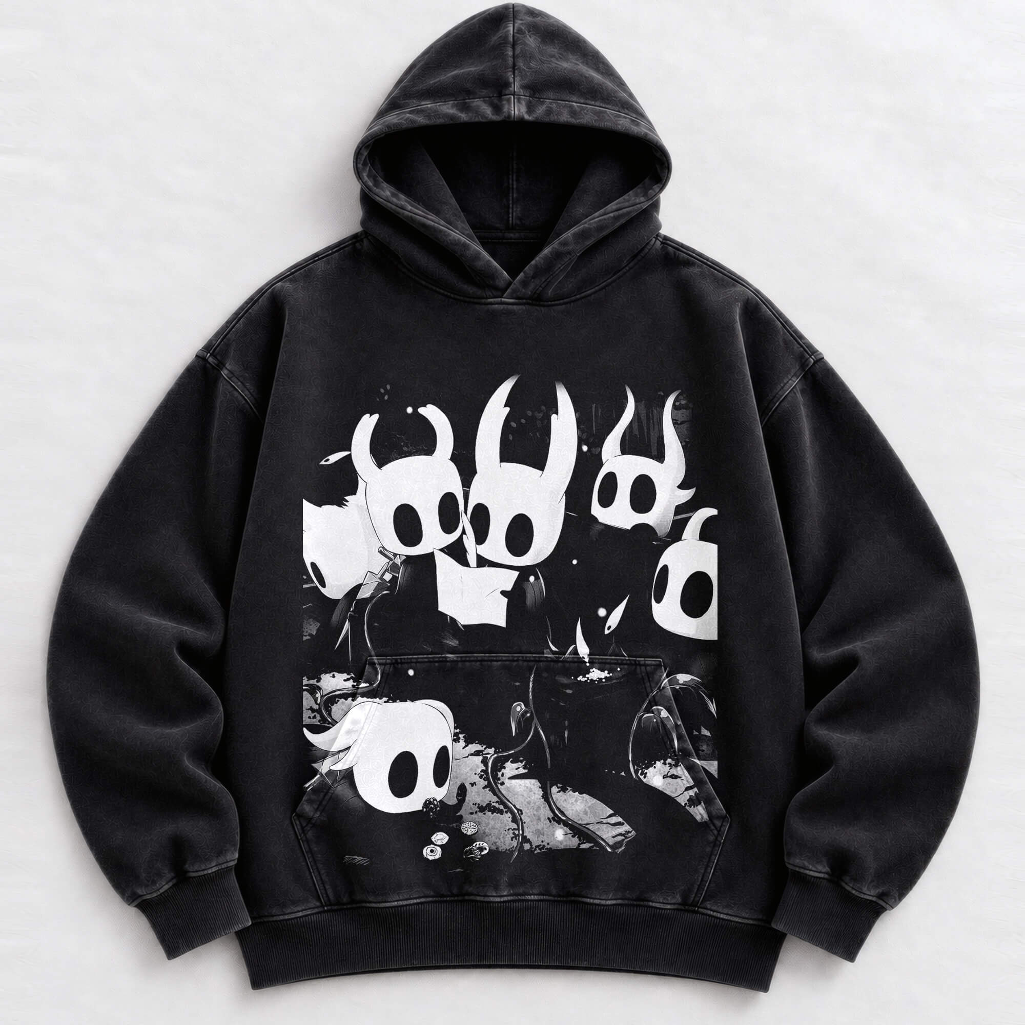 Hollow Knight dark fantasy gaming hoodie