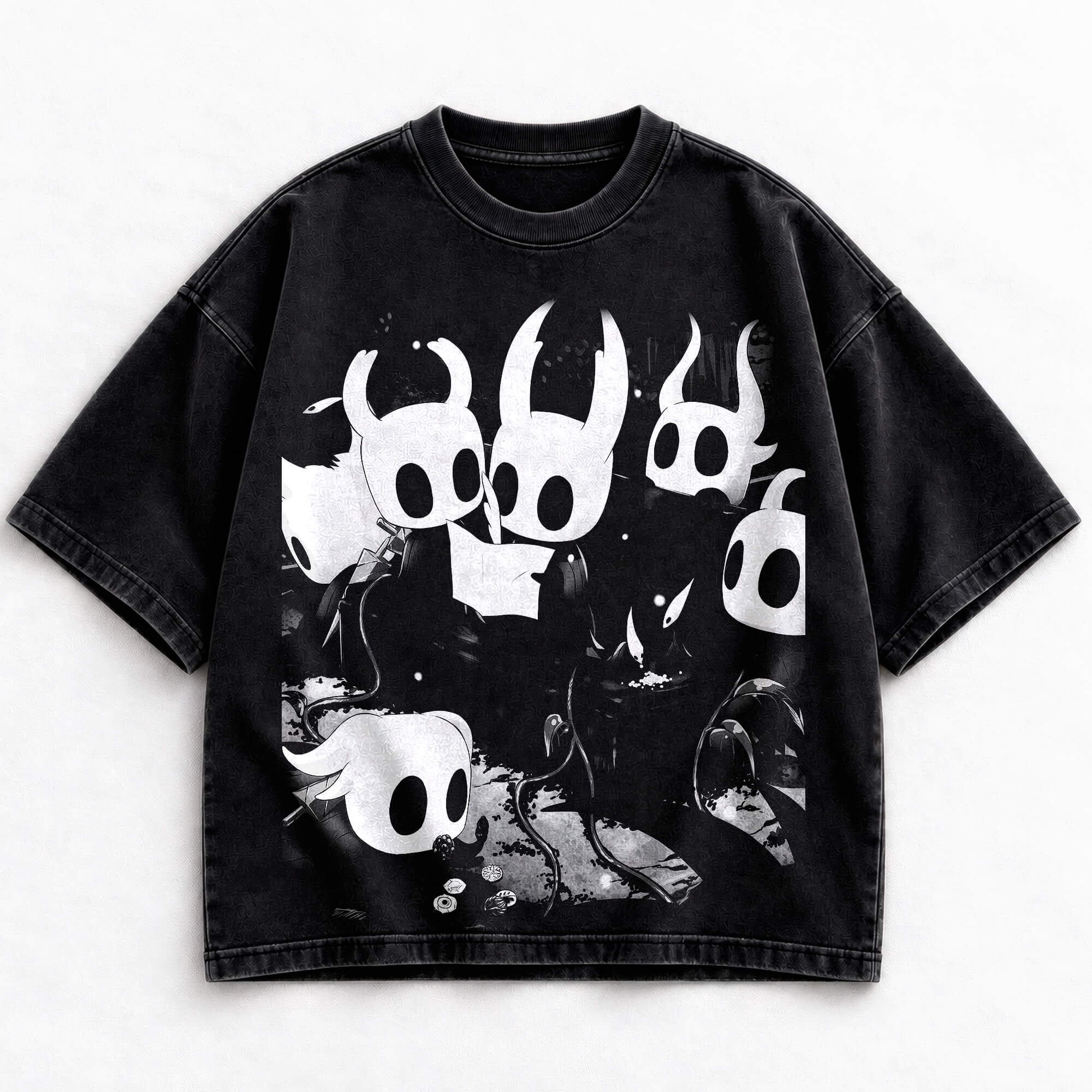 Hollow Knight Hallownest dark fantasy hoodie