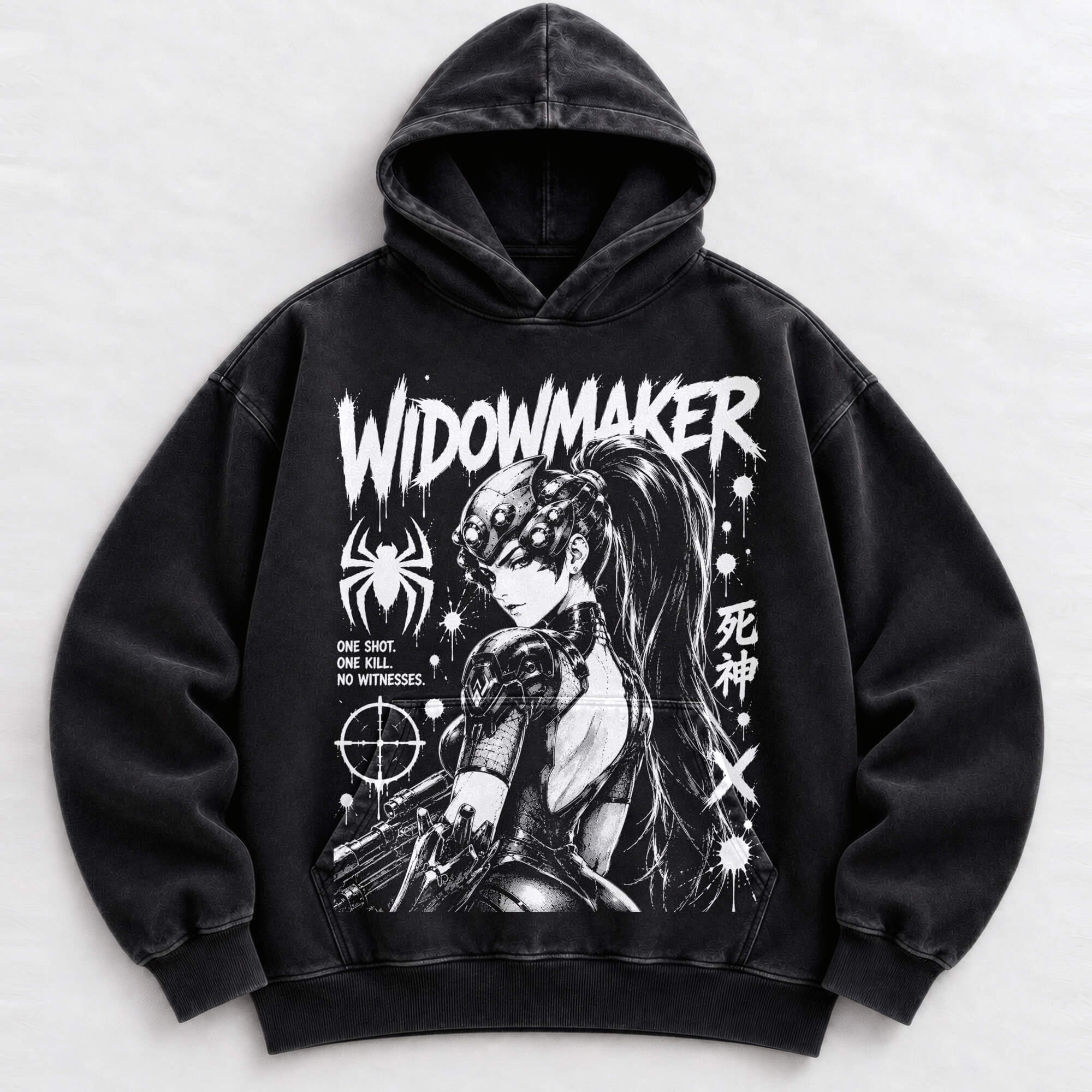 Widowmaker Overwatch vintage washed hoodie