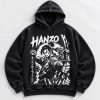 Hanzo Overwatch dragon archer graphic oversized hoodie