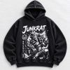 Junkrat Overwatch explosive manga graphic oversized hoodie