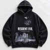 Resident Evil Requiem horror graphic washed hoodie