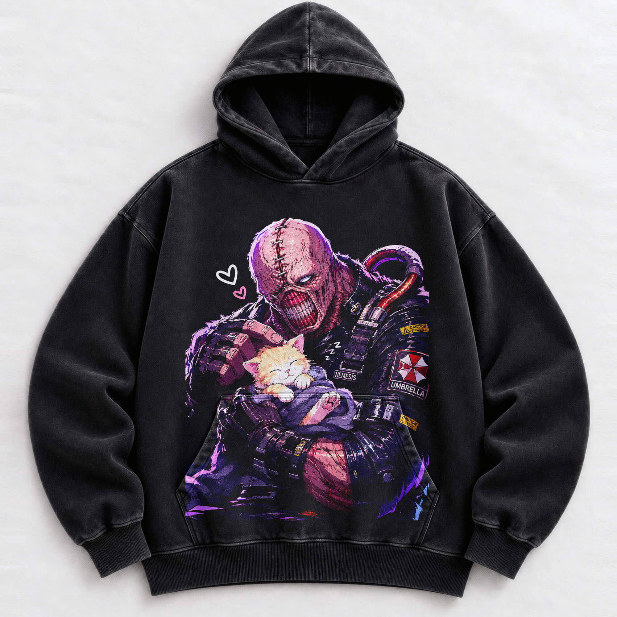 Nemesis Resident Evil 3 vintage washed hoodie