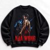 Ada Wong Resident Evil vintage washed crewneck sweatshirt