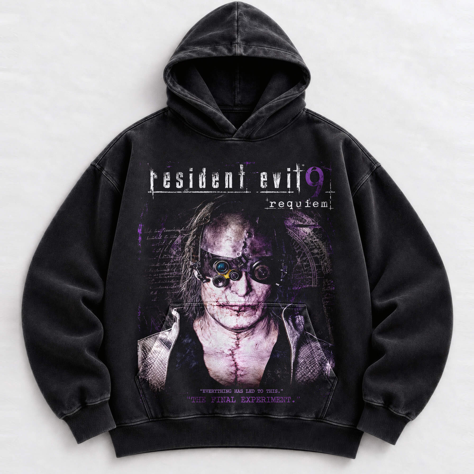 Resident Evil 9 Requiem vintage washed hoodie