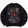 Chris Redfield Wesker Resident Evil 5 vintage washed crewneck sweatshirt