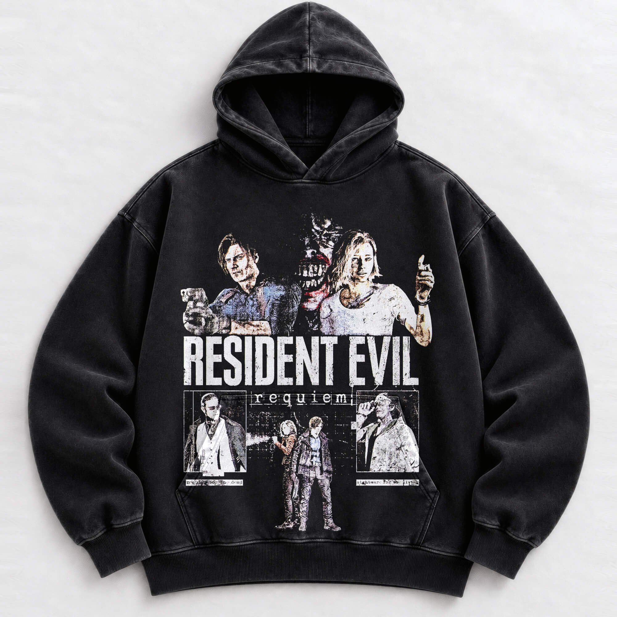 Resident Evil Requiem vintage washed hoodie