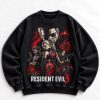 RE-13-C Resident Evil 5 vintage washed crewneck sweatshirt