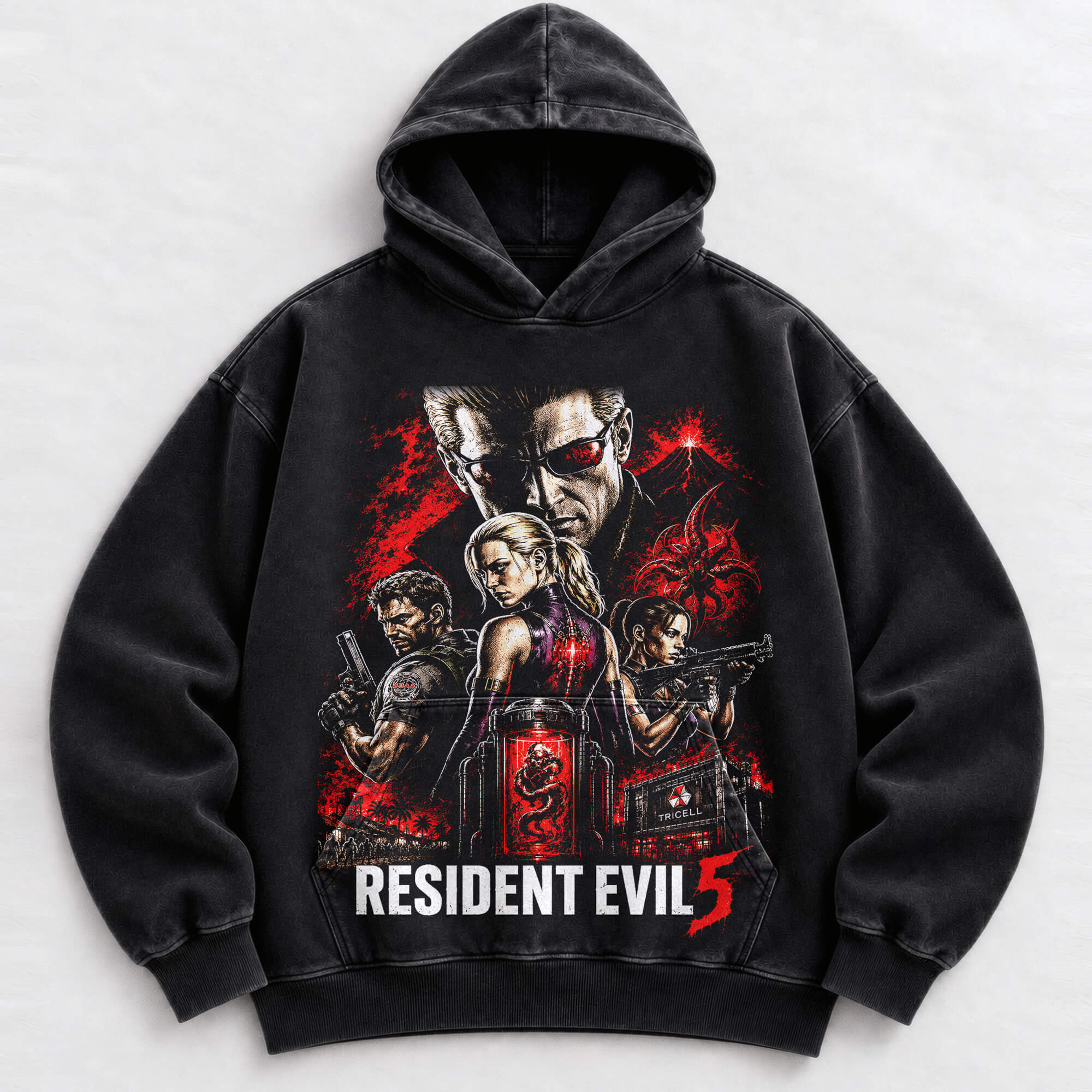 Resident Evil 5 vintage washed hoodie