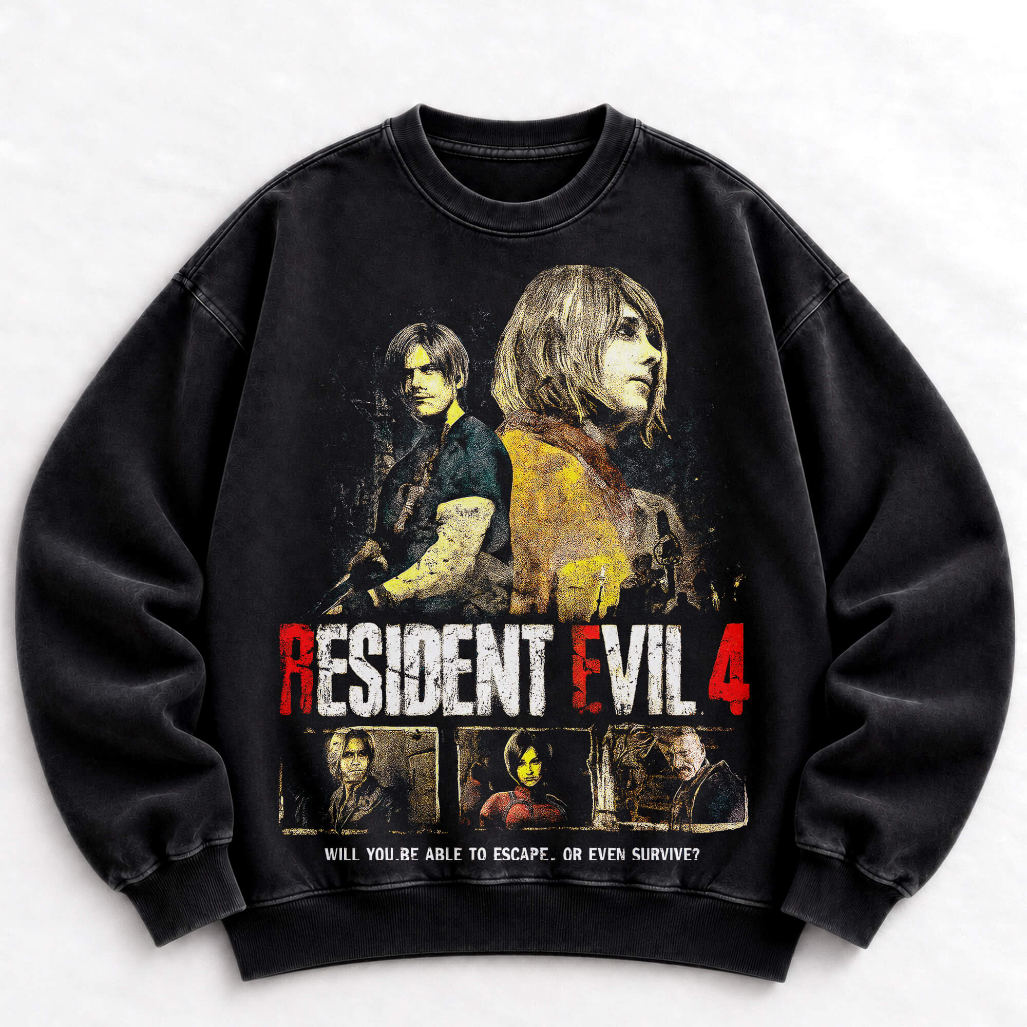 Resident Evil 4 Leon Kennedy vintage crewneck sweatshirt
