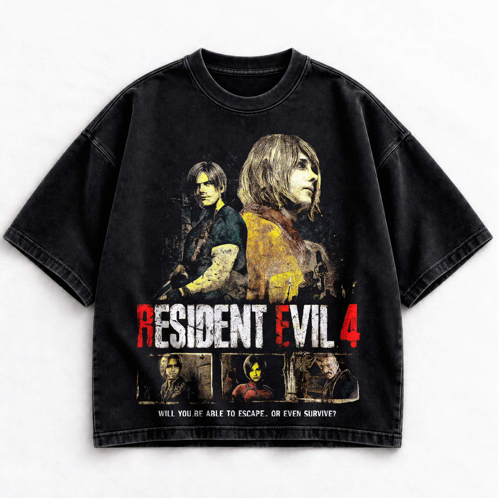 Leon Kennedy Resident Evil 4 vintage washed shirt