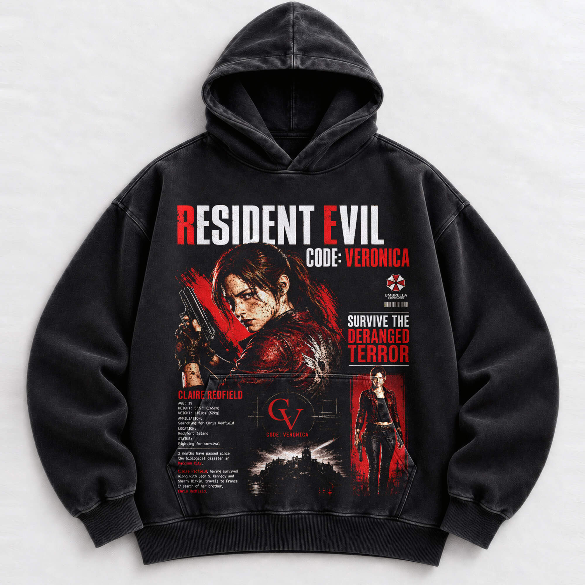Claire Redfield Code Veronica oversized hoodie