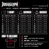 DUSKGLYPH T-shirt crewneck sweatshirt and hoodie size chart